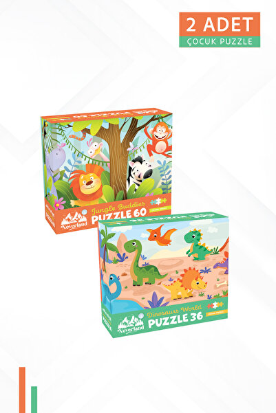 Neverland 2ADET 60 PARÇA-JUNGLE BUDDIES (ORMAN ARKADAŞLARI) VE 36 PARÇA-DINOS...