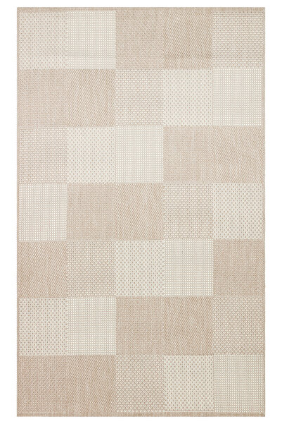 Halımax Sisal Halı London Bej Kaymaz Taban Silinebilir Hav Toz Vermez Balkon Mutfak Koridor Halısı