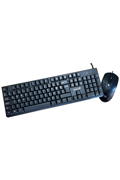 Bugatek BGROFS Kablolu Standart Klavye + Mouse Q Set