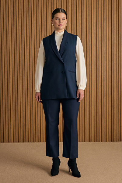 Aker Beli Lastik Detaylı Dokuma Pantolon