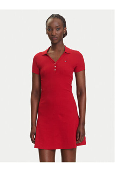 Tommy Jeans Γυναικείο καθημερινό φόρεμα DW0DW21172 Πολύχρωμο