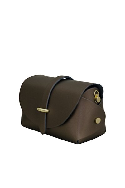 EVA BAGS Crossbody bag made of leather, Ioana golden bronze