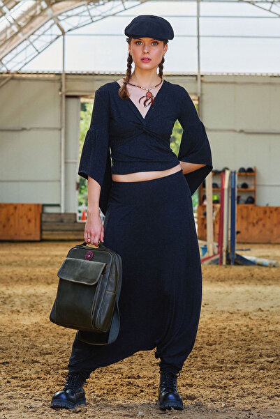 Los banditos Low-Rise Women's Bohemian Shalwar with Elasticated Cuffs