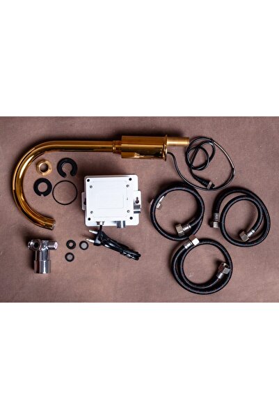 Trendy's Βρύση κουζίνας, τύπου κύκνου με αισθητήρα, χρυσή