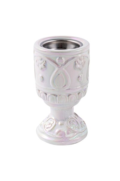 MAPLE LEAF Oud, Bakhoor Ceramic Incense Charcoal Burner 14.5cm White