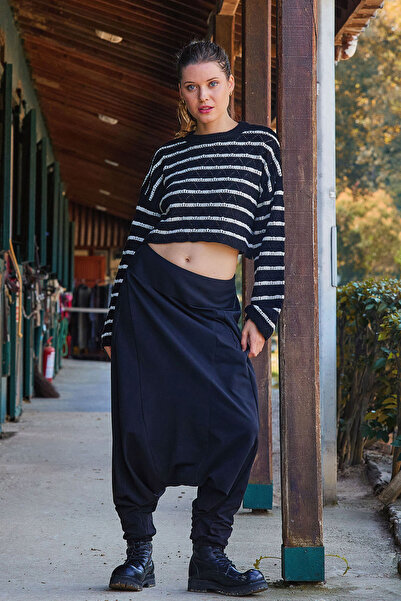 Los banditos Elastic Waist Mesh Low Waist Women's Casual Pants