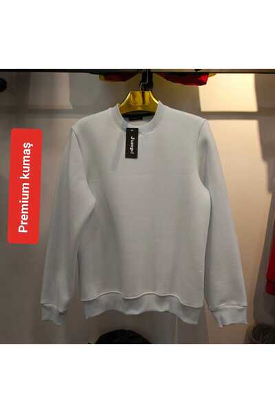 beranka Unisex 3 İplik Şardonlu İçi Polarlı Relax Fit Kalıp Premium Kumaş Sweatshirt Kazak