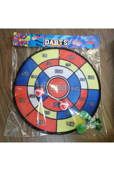 dalimag Joc Darts Textil 36 cm, cu doua sageti si doua mingi cu scai incluse, VisionXXI