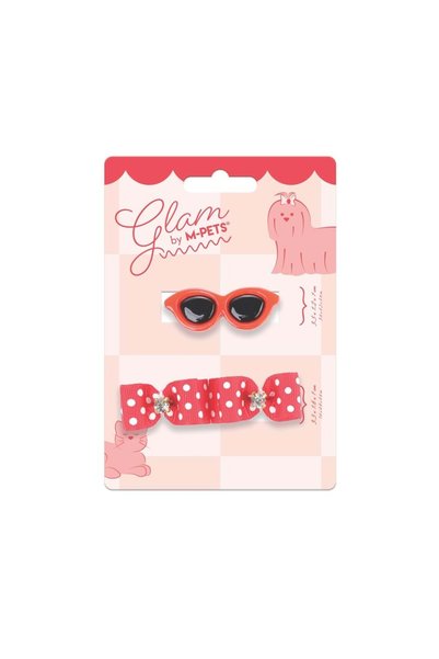 M-PETS GLAM KÖPEKLER İÇİN AKSESUAR TOKA RED
