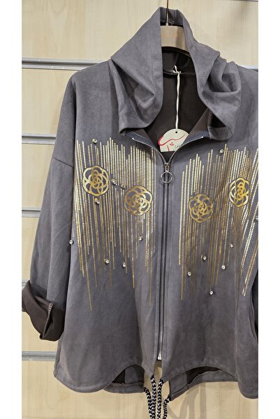 Park Moda Nubuk 2'li Takım Altın Yaldızlı Taşlı