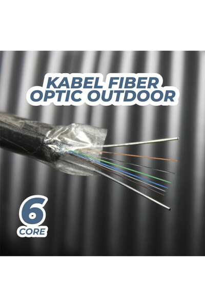 Mini pro كابل ألياف بصرية سداسي النواة | تركيب هوائيات وقنوات خارجية مقاومة للماء G652D أحادي الوضع مدرع