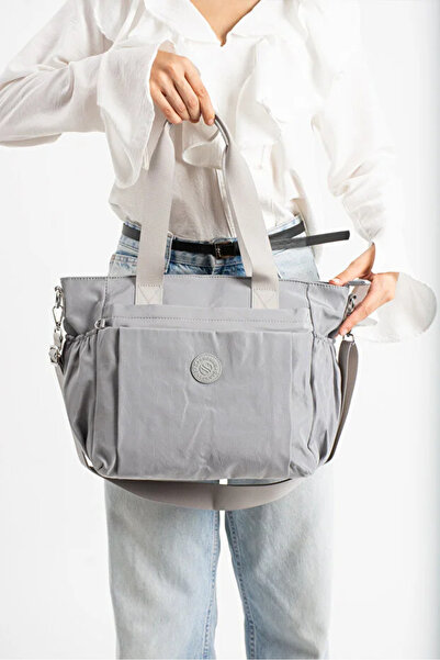 Sanmorris Women's Large Size Long Strap Parachute Fabric Hand & Shoulder Bag - Daily College