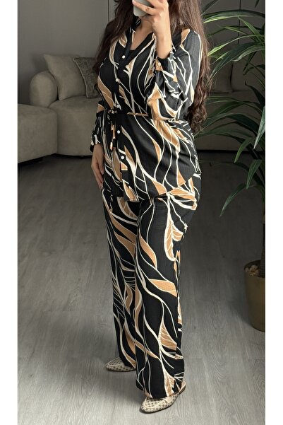 SELSAL Floral blouse and pants set