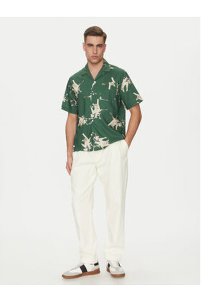 Lacoste Ανδρικό Πουκάμισο CH0113 Πράσινο