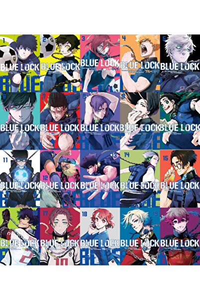Komikşeyler Yayıncılık Blue Lock 1-2-3-4-5-6-7-8-9-10-11-12-13-14-15-16-17-18-19-20 manga seti( 1adet anime poster hediyeli