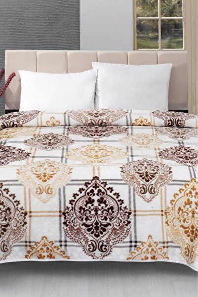 Çeyiz Diyarı Lacasa 1100 Double Blanket Brown