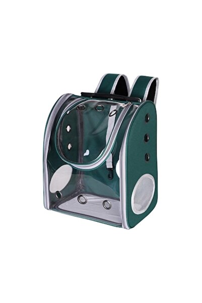 Doty Rucsac cu fereastră transparentă pentru animale de companie mici, verde, 40 cm, Doty®