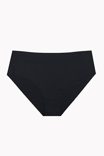 NBB Siyah Lazer Kesim İz Yapmaz Yüksek Bel Külot