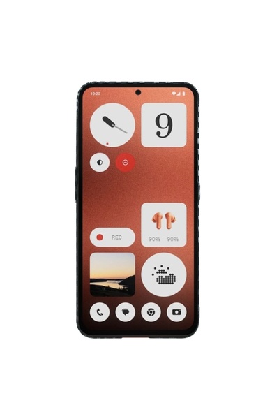 SKYDDAR INNOVATION Case for Nothing CMF Phone 1, carbon texture, Carbonite FiberShell, sticker set, Gray