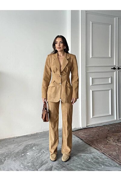 MAXMOOR VANDER Ceket Pantolon Takım 2240 - Camel