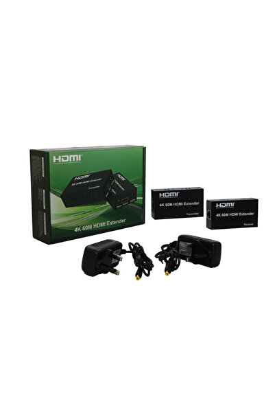 HDMI 4K HDMI KVM Extender 60m | Cat5/6 Ethernet (1080p)Receiver Transmitter Receiver USB Support