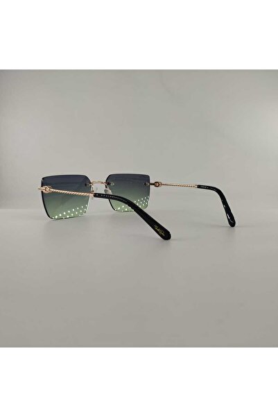 MORLİN BRON Mbs S1016 C2 F3Dy2 58-18-145 Unisex Smoke-Green Degrade Frameless Sunglasses