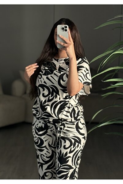 SELSAL Floral blouse and pants set