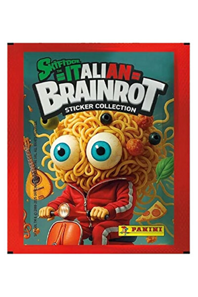 Next Plus Autocolant oficial Panini Italian Brainrot Tung Tung Sahur 1 pachet (5 autocolante)