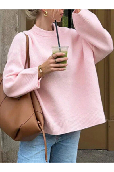 Machetta Kadın Balıkçı Yaka Oversize Yeni Sezon Triko Kazak