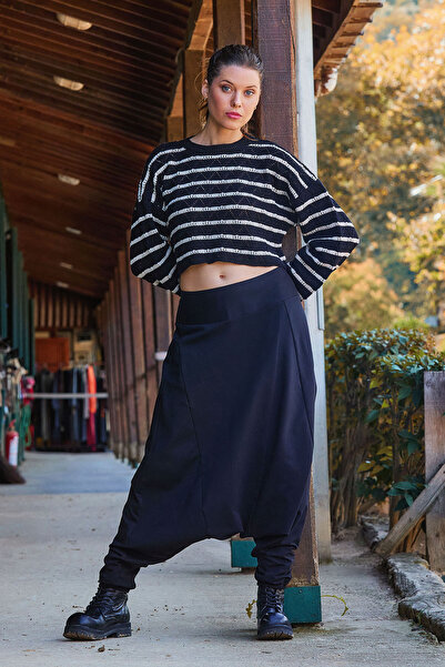 Los banditos Elastic Waist Mesh Low Waist Women's Casual Pants