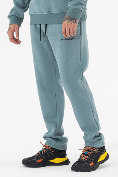 Souris Ανδρικό ανοιχτό μπλε παντελόνι φούτερ Άνετο και άνετο με 3 κλωστές με ανάλαφρο χρώμα