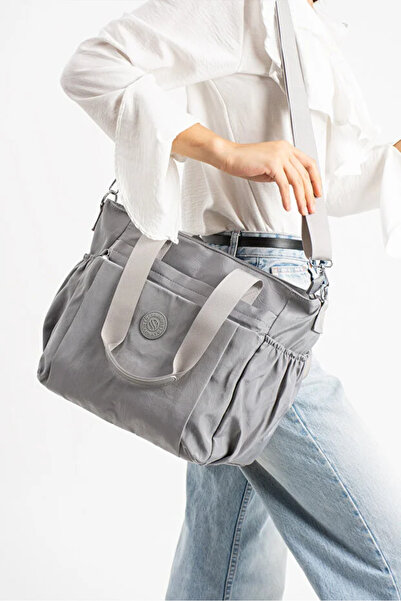 Sanmorris Women's Large Size Long Strap Parachute Fabric Hand & Shoulder Bag - Daily College