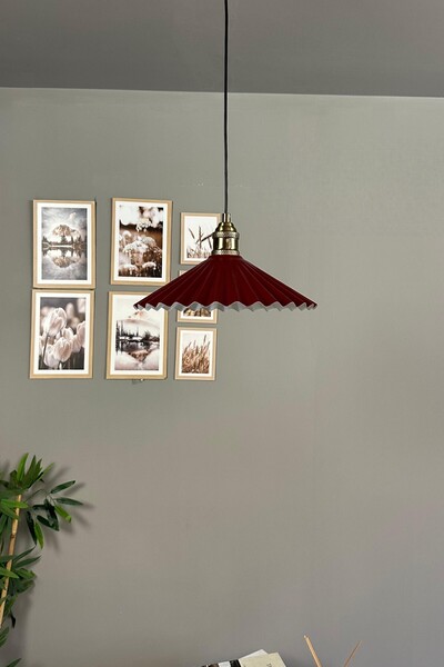 Bamyum Avilla Vişne Çürüğü Metal Tekli Avize Lale Başlık Rustik Mutfak Modern Sarkıt Aydınlatma