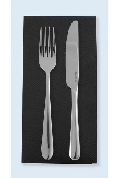 Mank Ултракачествени салфетки Linclass, черни, 40x40 см, сгънати на 1/8, 50 бр.