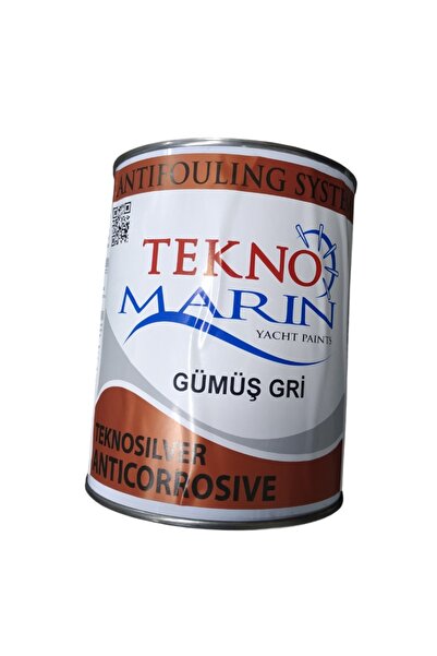 teknomarin Tekne Zehirli Boya Astarı. Teknomar Astar 0.75 Litre. Gümüş Silver