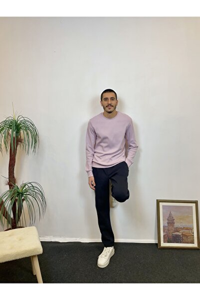 Superlife Ανδρικό φούτερ Superlife με λεπτή εφαρμογή με λαιμόκοψη SPR 20K17