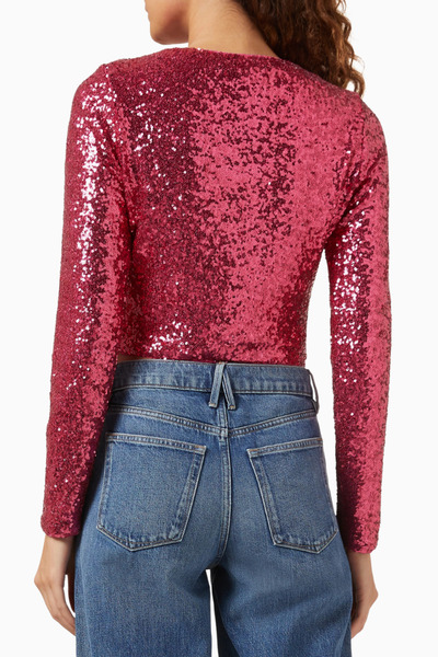 Good American Payet Detaylı Cardigan, Işıltılı Günlük-Şık Kadın Hırka