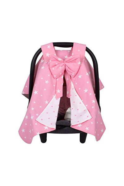 Sevi Bebe Fiyonklu Ana Kucağı Örtüsü ART-204 Pembe Yıldız