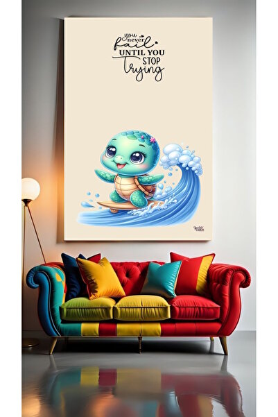 özkacar CAMERĂ PENTRU COPII CRECHÉ SURFER TURTLE Acasă Perete Salon Salon de ...