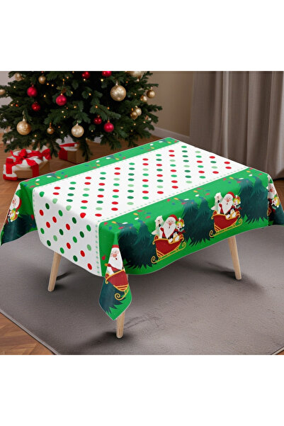 OEM Set 2 fete de masa tematice, model Craciun, din folie de aluminiu, 183 x 137 cm, 2260-2504