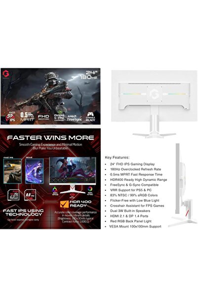 GAMEON Gaming PC Bundle | Intel Core i5-12400F | RTX 3050 6GB | 16GB DDR5 RAM | 1TB NVMe SSD | 180Hz