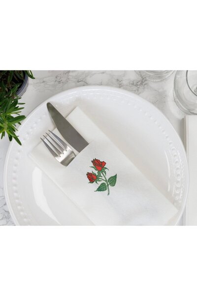 Mank Салфетки с ДЖОБ за прибори за хранене, Linclass-Airlaid (Роза) / 43 x 43...