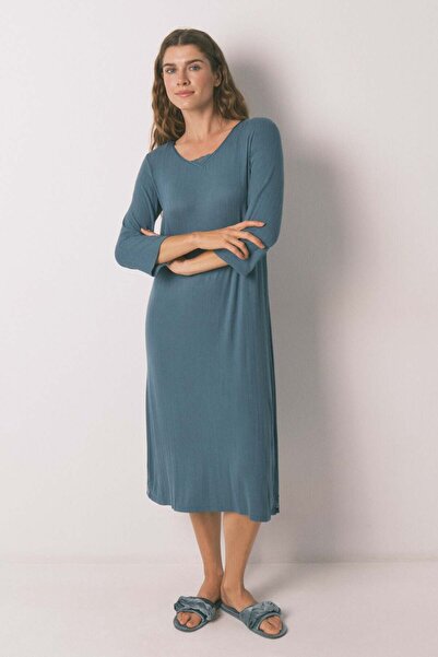 Women'secret Green viscose midi nightgown