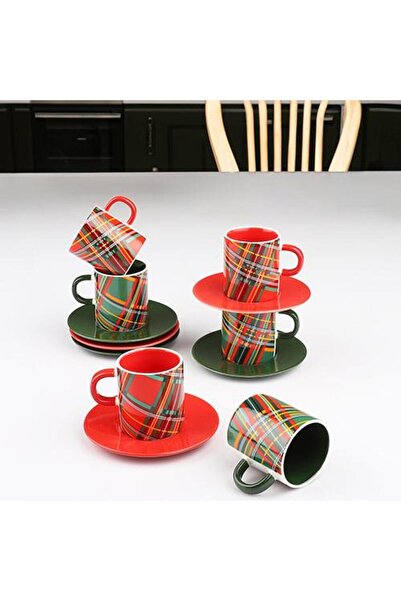 Kosova Eks-02 Porcelain 6Li Cup Set 90Cc