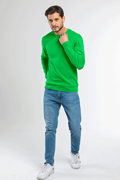 Superlife Ανδρικό φούτερ Superlife με λεπτή εφαρμογή με λαιμόκοψη SPR 20K17