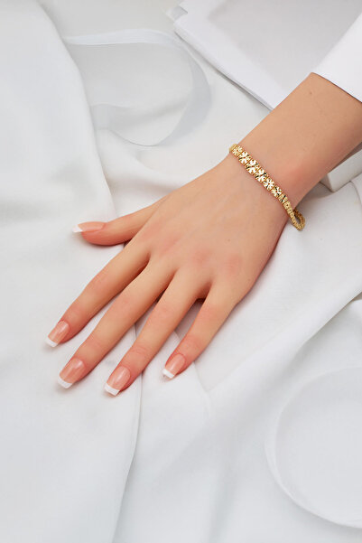 Bilezikci Yaşam Çiçeği Düğün Seti 14 Ayar Altın