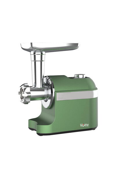 Voltz Mașină de tocat carne cu accesoriu pentru roșii Oliver OV51991F, 1800W, Accesoriu pentru cârnați, Verde