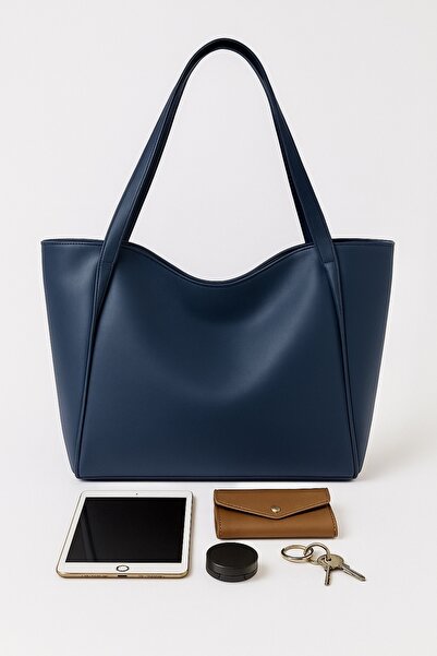 Large Capacity Women's Shoulder Bag Soft Leather Loose Bag
