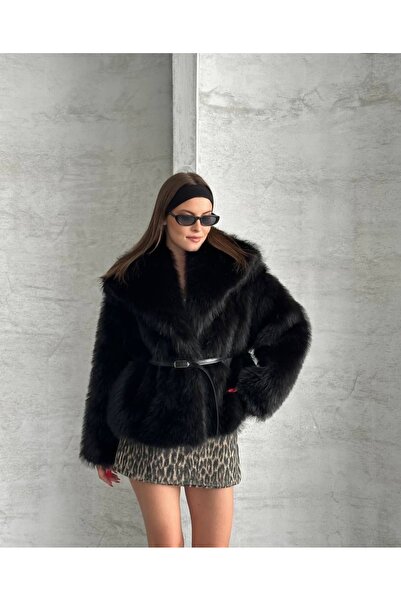 Style Kürk manto kısa modeli