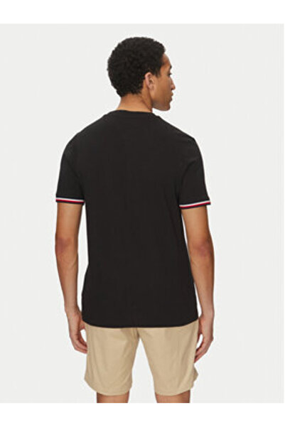 Tommy Hilfiger Ανδρικό T-Shirt MW0MW38630 Μαύρο